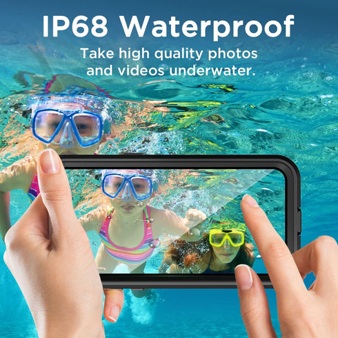 AICase Waterproof iPhone 14 Pro Case, MagSafe Compatible, Shockproof Full Body Clear with Screen Protector
