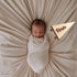 KIETKIE Baby Monthly Milestone Pennant Signs - Wooden Monthly Age Marker from One to Twelve Months, Newborn