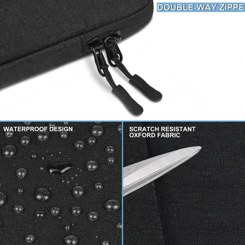 Laptop Case 15.6 inch, Shockproof Protective Sleeve with Accessories Pocket, Water Resistant Bag for MacBook/Dell/HP
