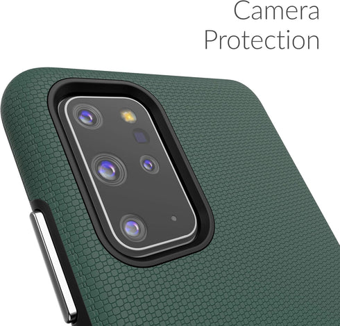 Crave Dual Guard for Samsung Galaxy S20+ Case, Shockproof Protection Dual Layer Case for S20 Plus 5G in Forest Green