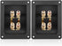 Facmogu 2PCS Rectangle 4-Way Speaker Terminal Box with Gold-Plated Binding Post for DIY Applications & 4PCS Screws