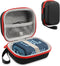 Hard Case for JBL GO3 / Go 3 Eco Portable Bluetooth Speaker, EVA Protection Case for Outdoor Use (Black+Red)