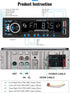 UNITOPSCI Single Din Bluetooth Multimedia Car Stereo Radio, Bluetooth Hands-Free Calling, FM Radio, AUX in/Dual USB