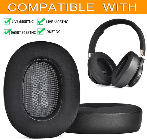 Live 650 BTNC E65BTNC Cooling Gel Ear Pads defean Replacement Cushions Compatible with JBL E65 E65BTNC / Duet NC/Live 650BTNC Live 660 BTNC Headphones,High-Density Noise Isolation Foam