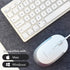 Macally USB Wired Keyboard and Mouse Combo for Mac & PC, Compact Small Keyboard for MacBook Pro/Air