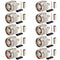 N Male Plug Crimp Coax Connector Adapter for RG58 LMR195 KSR195 RG400, 10 Pack
