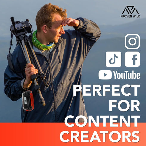 Proven Wild SD Card Holder | Waterproof, Durable Case Holds 35 SD Cards Upright | Standard Memory Card Holder for DSLR