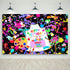 Mocsicka Art Paint Birthday Banner for Kids - Colorful Graffiti Splatter Art Photography Background