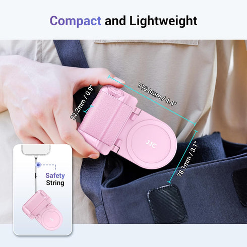 Magnetic Smartphone Shooting Holder Hand Grip with Tripod Mount & Wireless Shutter Remote for iPhone and Android