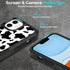 Designed for iPhone 11 Case, Heavy-Duty Slim Shockproof Protective Case for Women Girls, Cute Cow Print 6.1 Inch