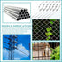 LEIFIDE 500 Pcs Heavy Duty Metal Zip Ties, 304 Stainless Steel Self Locking Cable Ties, 5.9 Inch