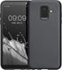 kwmobile Case for Samsung Galaxy A6 (2018) - Soft Slim Metallic TPU Silicone Cover - Metallic Grey