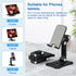 Foldable Phone Stand Desk for Samsung Galaxy S23 Ultra, iPad, iPhone 15, Height Adjustable Tablet Cradle Desktop Dock