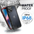 BEASTEK iPhone 14 Plus Waterproof Case, Red FSN Series, Underwater Shockproof Dustproof with Built-in Screen Protector