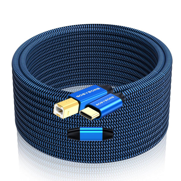USB C Printer Cable 30ft, Type C to B High Speed Compatible