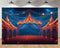 MAEQLQLM 10x8ft Circus Tent Backdrop Big Top Carnival Starry Night String Lights Vintage