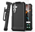 Samsung Galaxy S24 Plus Rugged Belt Case by Encased - Heavy Duty Cover with Holster Clip & Tempered Glass Protector.