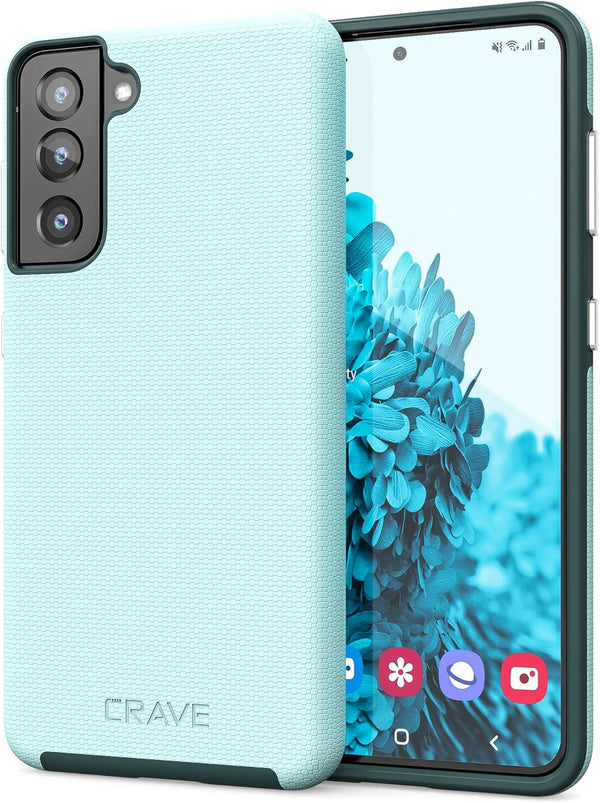 Crave Dual Guard for Galaxy S21 Case, Shockproof Protection Dual Layer Case for Samsung Galaxy S21