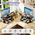 2-Tier 2 Simple Trending Desk Organizer and Accessories, Computer Monitor Stand Riser with Drawer and Pen Holders