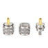 PL-259 UHF Male Plug Crimp Coax Connector Adapter for RG58 LMR195 3D-FB RG142 KSR195 RG400 Cable, Pack of 5
