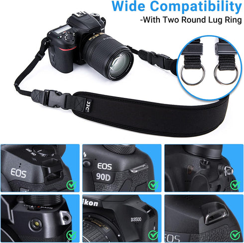 DSLR Camera Neck Strap, Soft Neoprene Shoulder Belt for Canon EOS R5 R6 5D Mark IV 6D Mark II SL3 SL2 T8i T7 T7i 90D