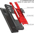 Anqrp Galaxy S20 Ultra Case, Military Grade Protective Phone Cover with Enhanced Metal Ring Kickstand, Red