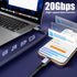 Arkidyn 20ft, 240W 20Gbps 4K@60Hz 17/16/15, USB C to USB C Cable PD Fast Charging, Data Transfer, Video Cable, Durable