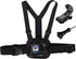 Suptig Adjustable Chest Mount Strap for GoPro Hero 12, 11, 10, 9, 8, 7, 5, 4, 3, AKASO, DJI Osmo (Black)