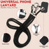 RCHQOUTOR Phone Lanyard for Cellphone Case, Adjustable Crossbody Phone Strap with Tether Tab & Carabiner Clips