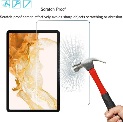 Ailun Screen Protector for Galaxy Tab S8 Plus/S7 FE/S7+, 12.4 inch, 2 Pack Tempered Glass, 9H Hardness, Ultra Clear,