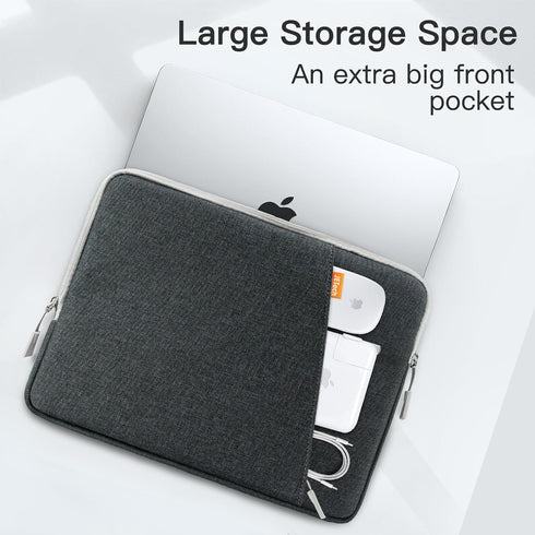JETech Waterproof Shockproof Laptop Sleeve for 15-Inch Notebook, Compatible with MacBook Air/Pro, Accessory Pocket Bag