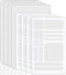 8 Pieces Cell Phone Grip Tapes, Anti-Slip Rubberized Decal Stickers for Phones, Tablets, Gaming Cases