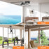 ELIVED Flip Down Ceiling TV Mount for Most 14-40 Inch TVs, Height Adjustable Full Motion Bracket 360° Swivel, Max VESA