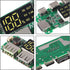 UMLIFE 4pcs 18650 5V 2.4A 186 50 Charging Board Dual USB Mobile Power Bank Module Lithium Battery Charger Board