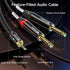 3.5mm 6.35mm 6ft, 1/8 1/4 3.5mm 1/4 Cable Matters TRS to Dual TS Breakout Cable - to Stereo Cable, to Y Splitter Cord