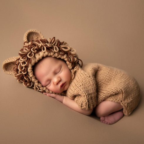 M&G House Newborn Photography Outfits, Baby Crochet Knitted Photoshoot Props, Animal Costume Set