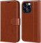 OCASE Wallet Case for iPhone 15 Pro Max, Brown, PU Leather Flip with Card Holders & RFID Blocking