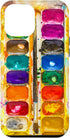 Watercolor Paints Palette & Paintbrush Case for iPhone 15 Pro Max - Perfect for Artists!