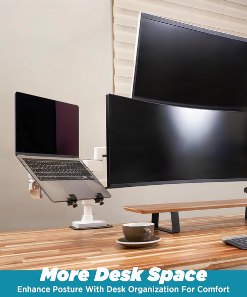 ULTRARM 75/100 29lbs Laptop Tray Steel Notebook Holder for Monitor Arm Desk Mount Stand Fits VESA Mounting Holes