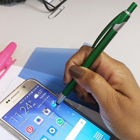 Stylus for Touch Screens with Ball Point Pen, Universal for Phones, iPads, Tablets, iPhone, Samsung Galaxy, Assorted