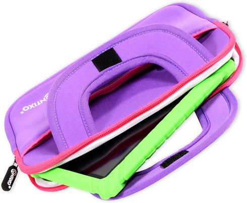 Contixo 10" Protective Sleeve Bag, Compatible with K102 & K103 Kids Tablets, Shockproof & Water-Resistant Case (Purple)