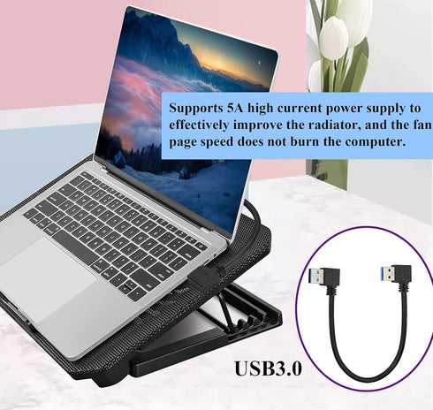 2 Pack Left & Right Angle USB 3.0 A Cable, 90 Degree Type A Male Data and Charging Extension Cable (0.3M/1ft-Black)