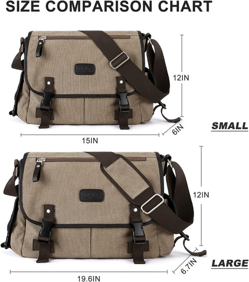 Waterproof Messenger Bag for Men, Crossbody Satchel Shoulder Bag