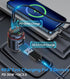 Wireless FM Transmitter Car Bluetooth Adapter, USB C & QC3.0 Dual Fast Charging, Cigarette Lighter Radio Music,