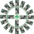 Weewooday 20 Pieces Mini Voltage Reducer Module, Adjustable DC 4.5-24V to 5V 3A Buck Converter Power Supply
