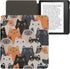 kwmobile 2 Case Compatible with Kobo Libra Case - eReader Cover - Cats Orange/Black/White