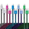Fast Charging USB Type C Cable 5 Pack (6Ft 3A) - Tpc001 Braided C Charger for Samsung S10e, Note 9, S9, S8 Plus, A80,