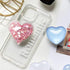 Cute Heart-Shaped Expanding Phone Grip - Pink Quicksand Glitter Collapsible Mount Holder for Girls Women