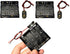 3 Pcs AA Battery Holder Leads 4 x 1.5V (6V) with 3 Pcs 9V I Type Snap Connector Plastic Housing