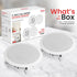 Pyle 6.5 Inch 300W Home Audio In Ceiling Marine Grade Waterproof Speaker, 8 Ohm, with 60Hz to 22kHz Frequency Response,